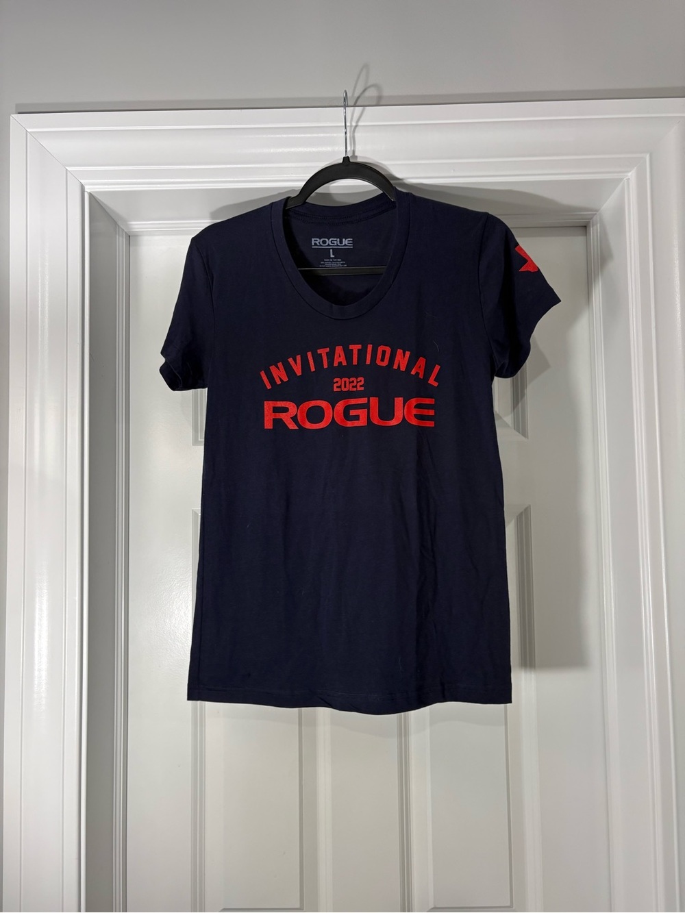 Rogue Navy and Red 'Invitational 2022' Short Sleeve Tee